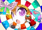  blonde_hair body_mahattaya_ginga brown_hair butterfly chen close-up closed_eyes colorful eyes_closed face hat mouse multiple_tails nazrin nazrin_(mouse) open_mouth purple_eyes star star-shaped_pupils symbol-shaped_pupils tail touhou violet_eyes yakumo_yukari 