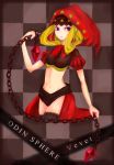  chain chains character_name crop_top highres odin_sphere purple_eyes simple_background solo thigh-highs thighhighs title_drop velvet_(odin_sphere) violet_eyes 