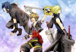  cloud_strife final_fantasy final_fantasy_versus_xiii final_fantasy_vii final_fantasy_vii_advent_children kingdom_hearts noctis_lucis_caelum sora 