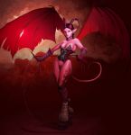    devil horns tail warcraft wings world_of_warcraft 