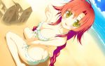  beach bikini game_cg irotoridori_no_sekai minami_kana_(irotoridori) minami_kana_(irotoridori_no_sekai) red_hair redhead shida_kazuhiro swimsuit yellow_eyes 