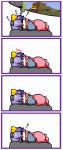  comic dreaming edowan fire highres komeiji_satori minecraft saliva sleeping touhou z 