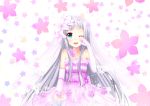  ano_hi_mita_hana_no_namae_wo_bokutachi_wa_mada_shiranai blue_eyes blush crying flower flowers grey_hair honma_meiko long_hair swordsouls wedding wedding_dress 