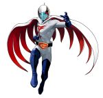  cape gatchaman helmet highres ken_the_eagle official_art sentai shinkiro tatsunoko_vs_capcom visor 