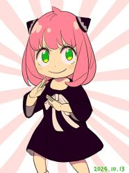 1girl anya_(spy_x_family) endou_tatsuya medium_hair official_art pink_hair smile spy_x_family