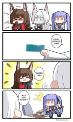 amagi_(azur_lane) animal_ears azur_lane digging essex_(azur_lane) fox_ears fox_tail kaga_(azur_lane) long_hair marin_liekuriva multiple_girls multiple_tails short_hair