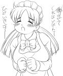  futaba_channel hidoi maid monochrome nijiura_maids tears translated translation_request twintails 