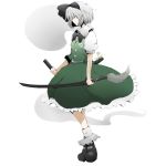  konpaku_youmu konpaku_youmu_(ghost) myon sword ton_(artist) touhou transparent_background weapon 