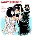  birthday happy_birthday incipient_kiss kashiwagi_oboro lowres minamoto_kouichi seiyuu seiyuu_connection shiina_takashi zettai_karen_children 