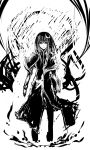  acryl bad_id book crescent long_hair monochrome patchouli_knowledge solo touhou 