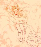  cuddling hug last_order misaka_worst monochrome pajamas pillow short_hair siblings side_slit sisters sleeping to_aru_majutsu_no_index tsuzuki_(e_ci) vietnamese_dress 