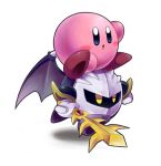  blush_stickers delico galaxia_(sword) gloves kirby kirby_(series) mask meta_knight shadow sword weapon wings yellow_eyes 