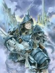  adelbert_steiner armor castle final_fantasy final_fantasy_ix gloves hat issun_boushi male solo sword weapon 