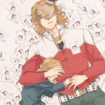  albert_maverick bad_id barnaby_brooks_jr belt blonde_hair child covering covering_eyes covering_face dual_persona hitachi jacket jewelry male multiple_boys necklace necktie red_jacket short_hair sleeping spoilers studded_belt tiger_&amp;_bunny time_paradox young 
