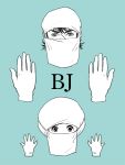  black_hair black_jack black_jack_(copyright) doctor gloves monochrome pinoko scar surgical_mask 