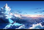  1boy animal bird boy clouds letterboxed megatruh one_piece portgas_d_ace scenic sky solo 
