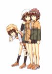  brown_hair hat hoodie mamoru_(sister_princess) mizugame multiple_persona short_hair sister_princess sunglasses sunglasses_on_head 