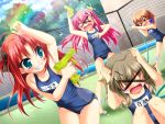  futaba_channel_3 game_cg ninoko school_swimsuit shiina_yuuki swimsuit tagme water 
