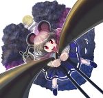  animal_ears capelet foreshortening grey_hair jewelry mouse mouse_ears mouse_tail nazrin pendant red_eyes shope solo tail touhou 