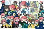  hayami_tsurumasa inazuma_eleven inazuma_eleven_(series) inazuma_eleven_go kirino_ranmaru kurama_norihito lightning_bolt long_hair matsukaze_tenma pink_hair pixel_art raimon sangoku_taichi shindou_takuto soccer_uniform title_drop trap twintails yuyusiku 