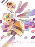  android armor breasts closed_eyes helmet honey_woman insect_wings rockman rockman_(classic) skirt smile wings 