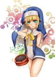  bad_id blonde_hair blue_eyes bridget bridget_(cosplay) bridget_(guilty_gear) chung cosplay crossdressinging elsword guilty_gear habit male minamike_yuri short_hair solo symbol-shaped_pupils trap yo-yo yoyo 