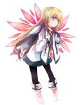  blonde_hair blue_eyes colette_brunel dress long_hair maromi_(am97) pantyhose solo standing tales_of_(series) tales_of_symphonia wings 