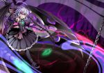  alternate_color bat_wings black_hair chain chains cicin red_eyes remilia_scarlet solo touhou wings 