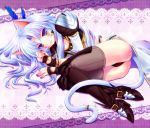  animal_ears bad_id boots cat_ears final_fantasy final_fantasy_ix fingerless_gloves gloves green_eyes kuja long_hair male minatosaiga nail_polish tail thigh-highs thighhighs trap 