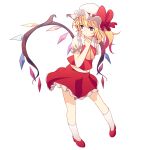  blonde_hair dise flandre_scarlet hat red_eyes solo the_embodiment_of_scarlet_devil touhou wings 
