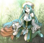  blue_eyes blue_hair chetore closed_eyes elf error eyes_closed kalar_(rance) lysette_kalar mother_and_daughter multiple_girls pastel_kalar pointy_ears rance_(series) rance_quest reset_kalar 