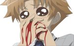  baka_to_test_to_shoukanjuu blood nosebleed vector yoshii_akihisa 