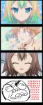    4koma baka_to_test_to_shoukanjuu blush boy closed_eyes kinoshita_hideyoshi male shota smile trap   