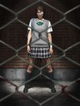  asian bad_end blood cg eyepatch female fence realistic schoolgirl yandere yoshitaka_kawakami 