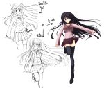  collar derivative_work highres long_hair nagimi purple_eyes purple_hair shihou_matsuri sketch sola thigh-highs thighhighs violet_eyes work_in_progress zettai_ryouiki 