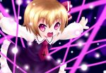  blonde_hair cicin fang hair_ribbon necktie red_eyes ribbon rumia short_hair solo the_embodiment_of_scarlet_devil touhou youkai 