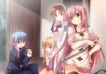  blonde_hair blue_hair brown_hair butler hayate_no_gotoku! hose katsura_hinagiku kuwashima_rein long_hair maid maria pink_hair sanzen&#039;in_nagi sanzen'in_nagi short_hair 