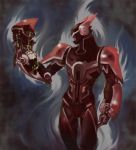  android barnaby_brooks_jr helmet male power_armor power_suit rakka_c slime solo spoilers superhero tiger_&amp;_bunny wild_tiger 