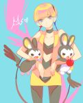  apple food fruit headphones kamitsure_(pokemon) pantyhose pikachu pokemon pokemon_(creature) pokemon_(game) pokemon_black_and_white pokemon_bw pokemon_special solo tsumaka 