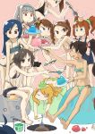  absurdres amami_haruka anklet barefoot bikini futami_ami futami_mami ganaha_hibiki gelatin hagiwara_yukiho highres hole hoshii_miki idolmaster jewelry kikuchi_makoto kisaragi_chihaya kyubey mahou_shoujo_madoka_magica minase_iori otonashi_kotori shijou_takane sleeping swimsuit takatsuki_yayoi tugeneko 