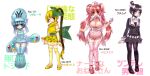  blissey elgyem gijinka gothita highres moemon multiple_girls personification pokemon pokemon_(game) trap victreebel 