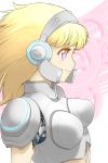  1girl android armor blonde_hair blue_eyes breasts engrish headgear highres kikumaru_bunta long_hair olga_(phoenix_2772) phoenix_(copyright) phoenix_2772 ranguage robot science_fiction solo 