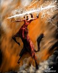  centaur enel hyrohiku lightning muscle one_piece red watermark 