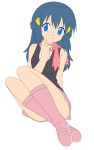  blue_eyes blue_hair hikari_(pokemon) legs miniskirt nintendo photoshop pokemon skirt smile solo thighs vector_trace 