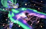  gundam gundam_00 gundam_00_a_wakening_of_the_trailblazer highres light mecha sword weapon widescreen zefai 