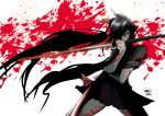  blood-c jinbei katana kisaragi_saya long_hair red_eyes school_uniform skirt sword twintails very_long_hair weapon 