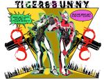  barnaby_brooks_jr cuffs english gun power_armor power_suit superhero superheroes tiger_&amp;_bunny weapon wild_tiger 
