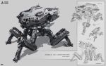  concept_art karanak m1_abrams mecha military military_vehicle original science_fiction shadow tank vehicle walker 