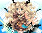  animal_ears bad_id bare_shoulders blonde_hair blue_eyes bow bracelet cat_ears cheong_ha headset jewelry long_hair musical_note open_mouth seeu skirt solo thigh-highs thighhighs very_long_hair vocaloid white_legwear zettai_ryouiki 