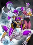  alternate_form armor bad_id collarbone crossed_arms dragon_ball dragon_ball_z dragonball_z fangs frieza highres horns muscle red_eyes scouter shinomiya_akino smile tail teeth tongue zhy-broom 